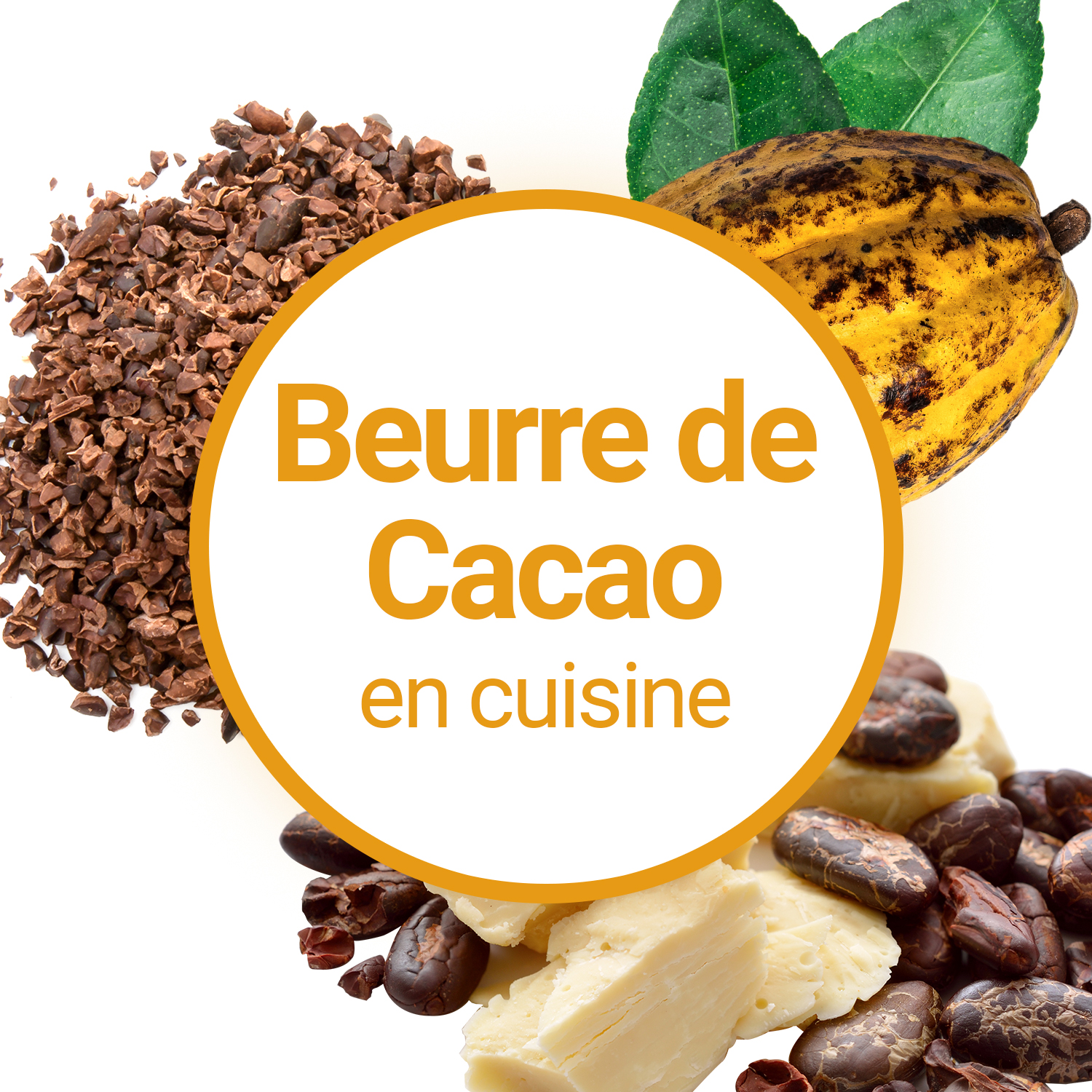 Beurre de Cacao Alimentaire pour Recette Cuisine & Patisserie